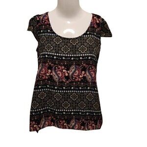 [Pink Rose] Scoop Neck Blouse - Size S